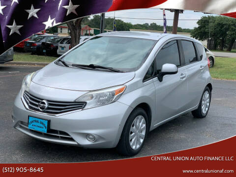 2014 Nissan Versa Note for sale at Central Union Auto Finance LLC in Austin TX
