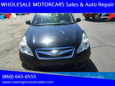 2010 Subaru Legacy for sale at WHOLESALE MOTORCARS Sales & Auto Repair in Newington CT