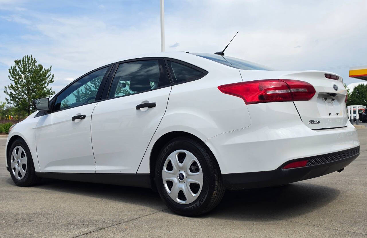 White 2016 Ford Focus S S 4dr Sedan 2