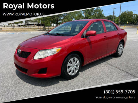 2010 Toyota Corolla for sale at Royal Motors in Hyattsville MD