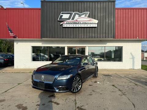 2017 Lincoln Continental for sale at Davison Motorsports in Holly MI