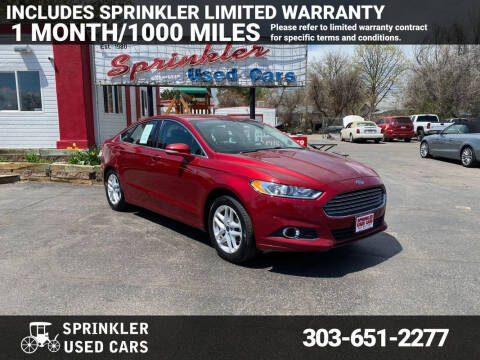 2014 Ford Fusion for sale at Sprinkler Used Cars in Longmont CO
