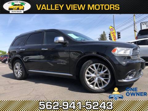 2015 Dodge Durango for sale at Valley View Motors in Whittier CA