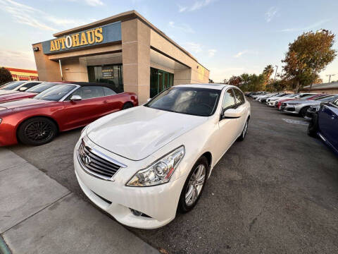 2011 Infiniti G37 Sedan for sale at AutoHaus in Loma Linda CA