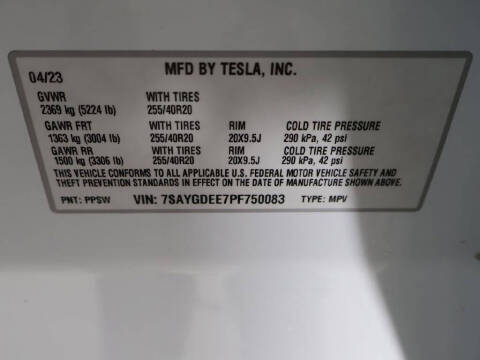 2023 Tesla Model Y Long Range