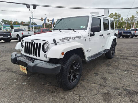 2017 Jeep Wrangler Unlimited for sale at P J McCafferty Inc in Langhorne PA
