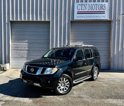 2012 Nissan Pathfinder for sale at CTN MOTORS in Houston TX