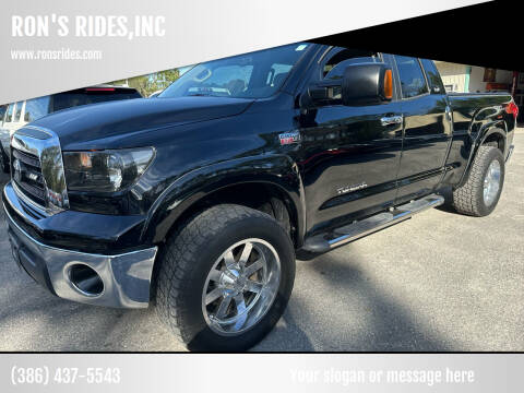 2007 Toyota Tundra for sale at RON'S RIDES,INC in Bunnell FL