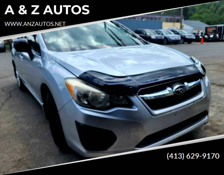 2013 Subaru Impreza for sale at A & Z AUTOS in Westfield MA