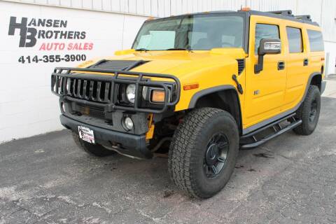 2004 HUMMER H2 for sale at HANSEN BROTHERS AUTO SALES in Milwaukee WI