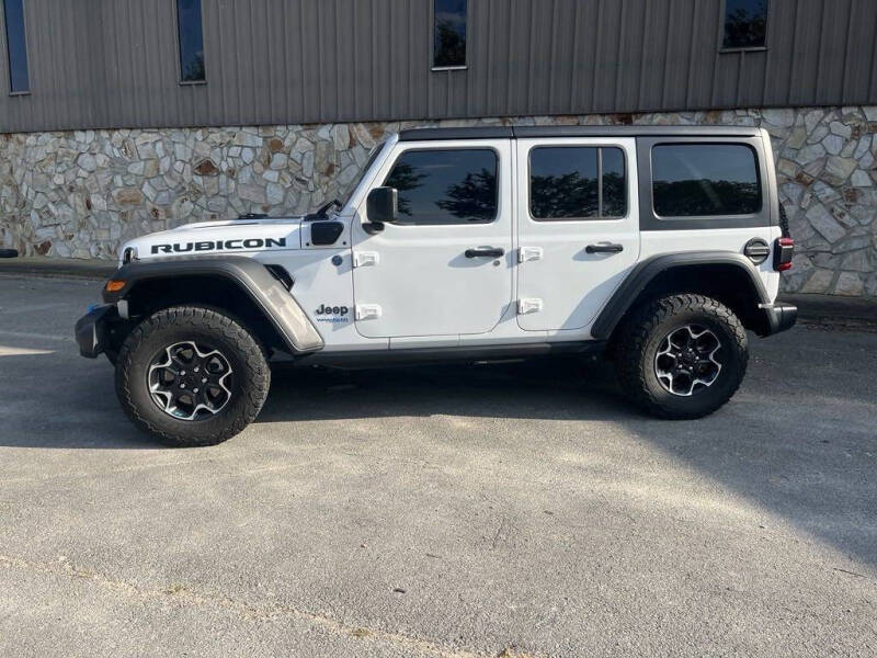 Used 2022 Jeep Wrangler Unlimited Rubicon 4XE with VIN 1C4JJXR67NW228079 for sale in Maysville, KY