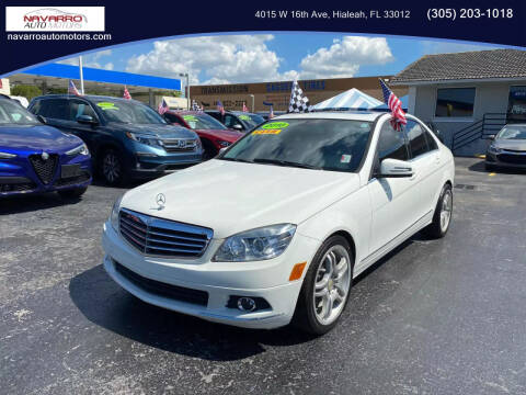 2010 Mercedes-Benz C-Class for sale at Navarro Auto Motors in Hialeah FL