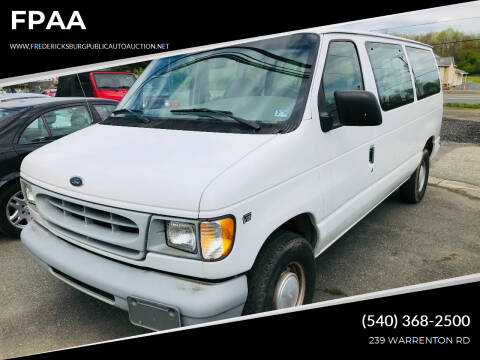 1999 Ford E-150 for sale at FPAA in Fredericksburg VA