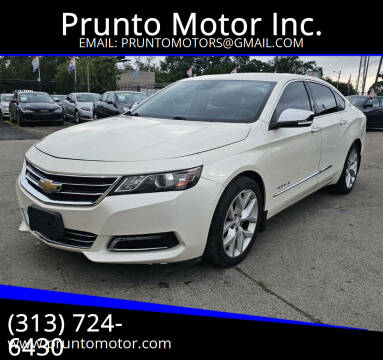 2014 Chevrolet Impala for sale at Prunto Motor Inc. in Dearborn MI