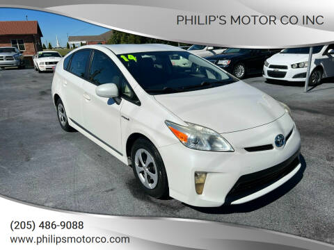 2014 Toyota Prius for sale at PHILIP'S MOTOR CO INC in Haleyville AL
