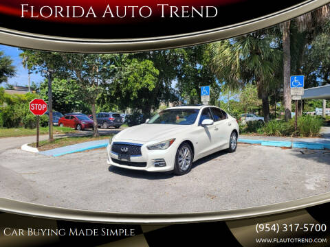 2016 Infiniti Q50 for sale at Florida Auto Trend in Plantation FL