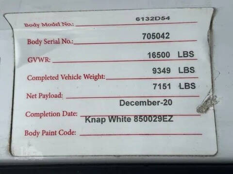 2020 Chevrolet Silverado 4500HD