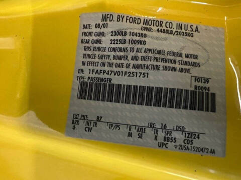 2001 Ford Mustang SVT Cobra