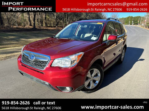 2014 Subaru Forester for sale at Import Performance Sales in Raleigh NC