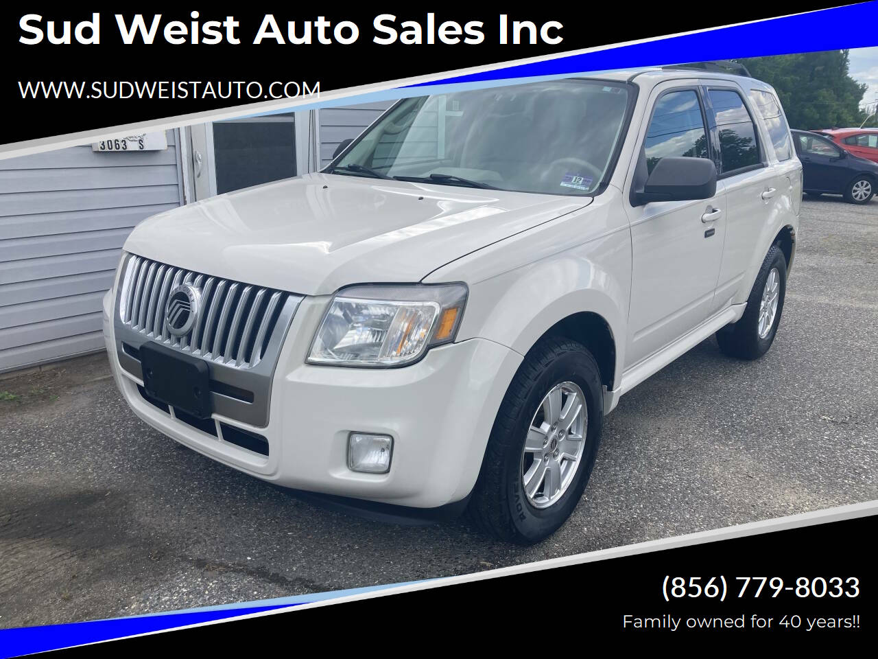 White 2010 Mercury Mariner I4 I4 4dr SUV 1