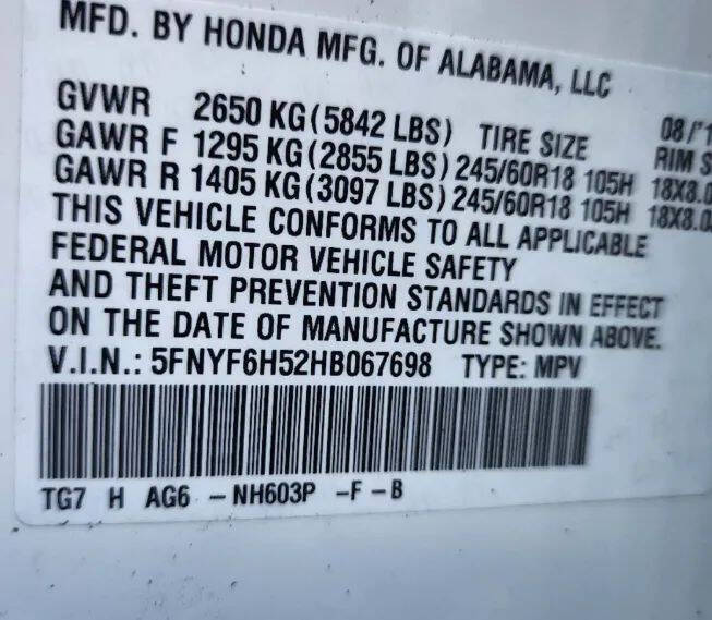 2017 Honda Pilot EX-L