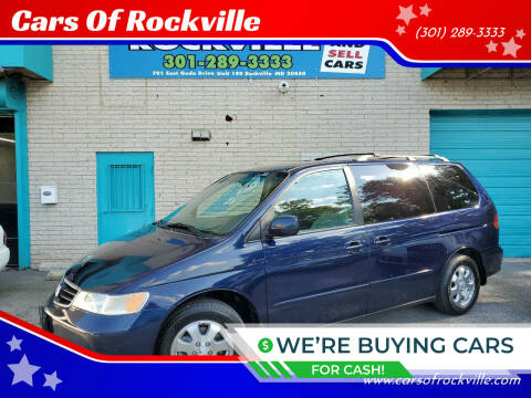 2004 Honda Odyssey for sale at Cars Of Rockville in Rockville MD