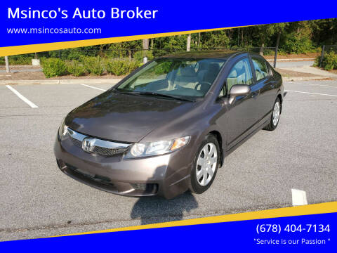 2011 Honda Civic for sale at Msinco's Auto Broker in Snellville GA