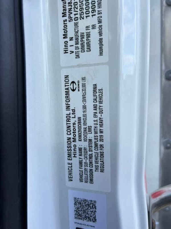2020 Hino 268A