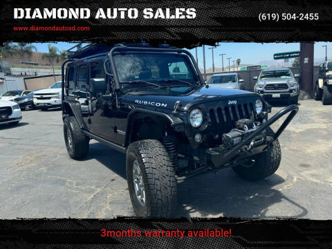 2015 Jeep Wrangler Unlimited for sale at DIAMOND AUTO SALES in El Cajon CA