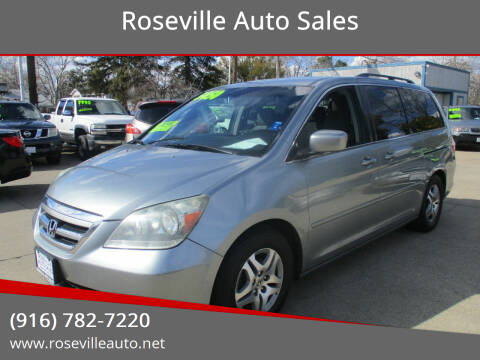 2006 Honda Odyssey for sale at Roseville Auto Sales in Roseville CA