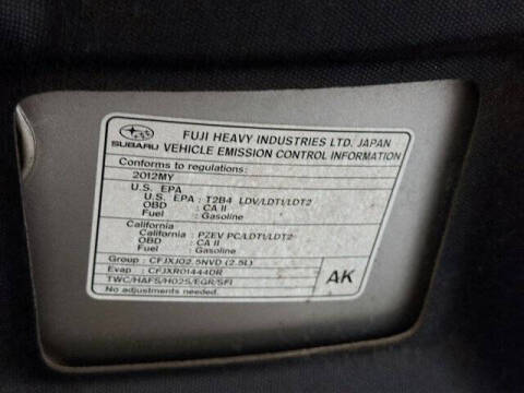 2012 Subaru Outback 2.5i Premium