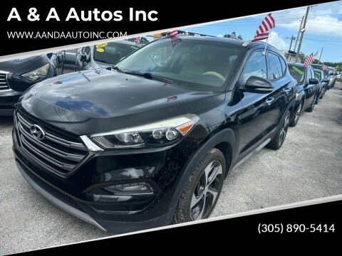 2017 Hyundai Tucson for sale at A & A Autos Inc in Homestead FL