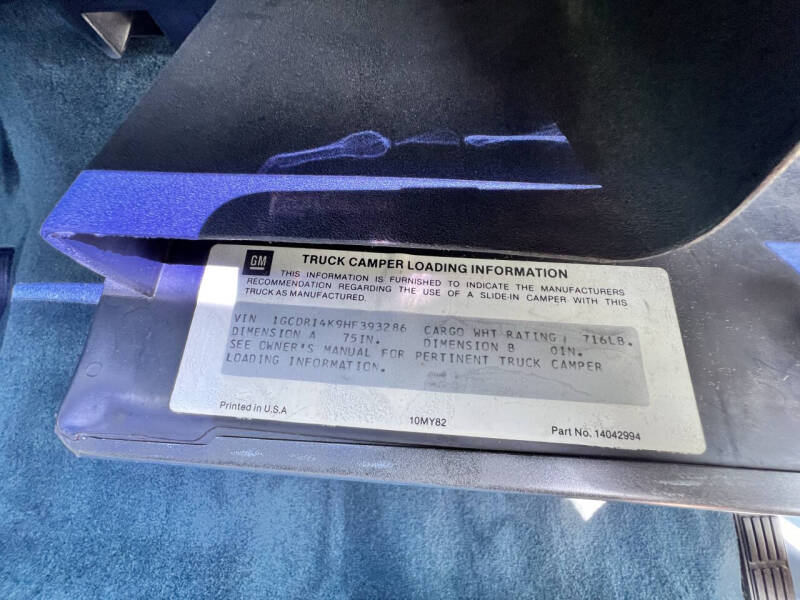 1987 Chevrolet R/V 10 Series R10