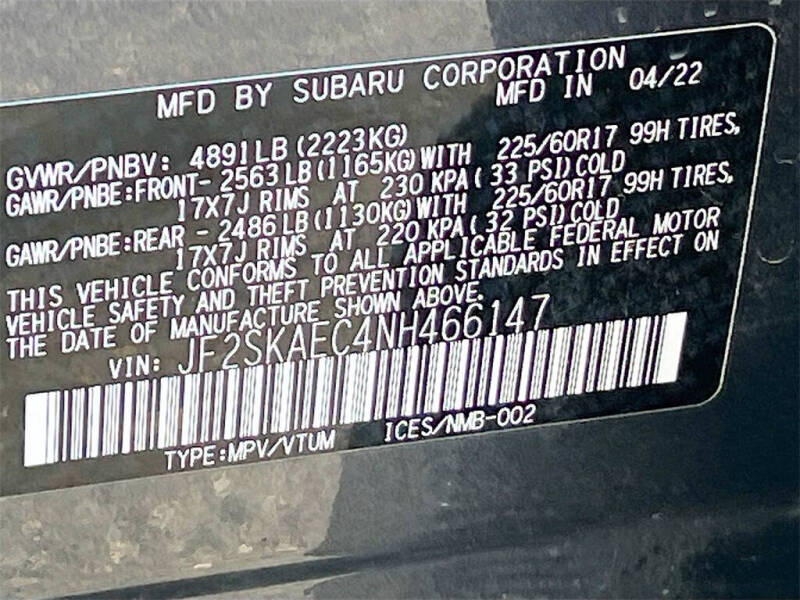 2022 Subaru Forester Premium