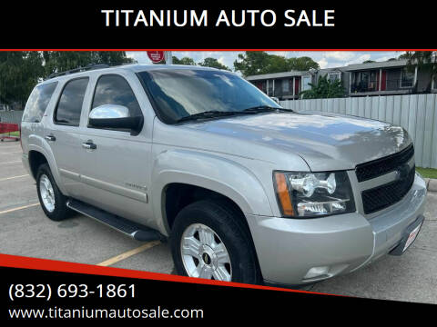 2008 Chevrolet Tahoe for sale at TITANIUM AUTO SALE in Houston TX