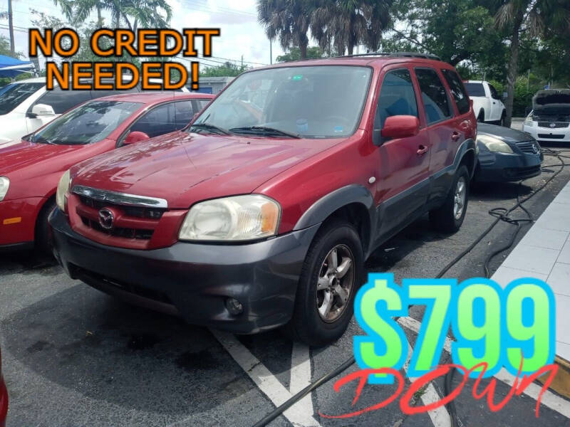 2005 Mazda Tribute for sale at Blue Lagoon Auto Sales in Plantation FL
