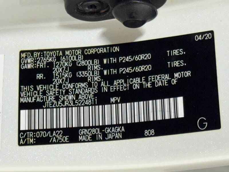 2020 Toyota 4Runner Nightshade Edition