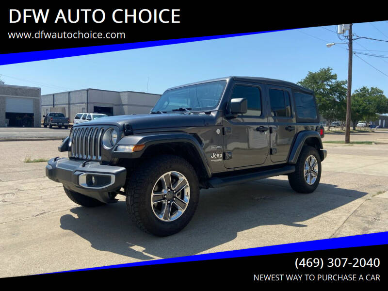 2021 Jeep Wrangler Unlimited for sale at DFW AUTO CHOICE in Dallas TX