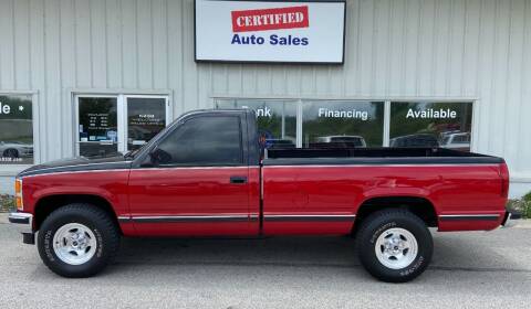 1988 Chevrolet C/K 1500 Series for sale at Certified Auto Sales in Des Moines IA