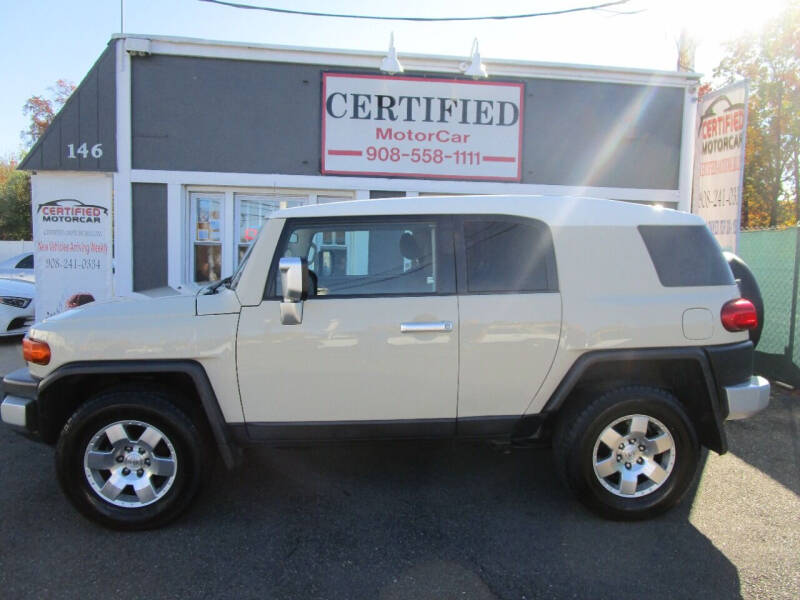 2008 Toyota FJ Cruiser for sale at CERTIFIED MOTORCAR LLC in Roselle Park NJ