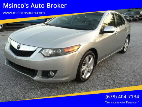 2009 Acura TSX for sale at Msinco's Auto Broker in Snellville GA