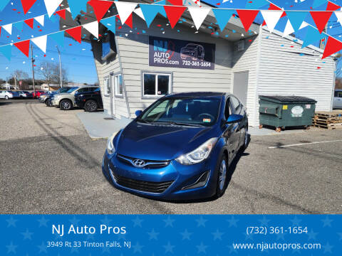 2016 Hyundai Elantra for sale at NJ Auto Pros in Tinton Falls NJ