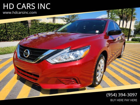 2018 Nissan Altima for sale at HD CARS INC in Hollywood FL