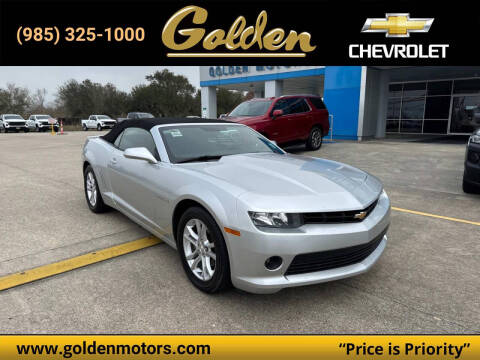 2014 Chevrolet Camaro for sale at GOLDEN MOTORS in Cut Off LA