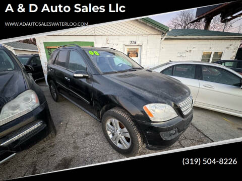 2008 Mercedes-Benz M-Class for sale at A & D Auto sales llc in Waterloo IA