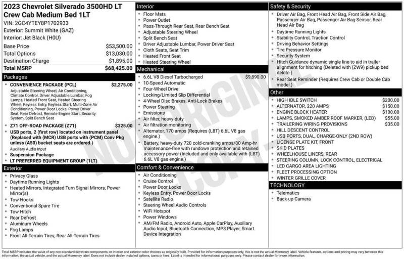 2023 Chevrolet Silverado 3500HD