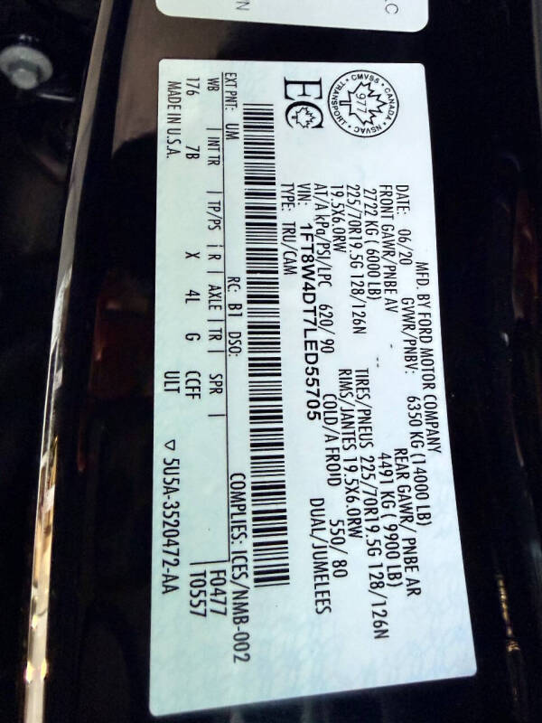 2020 Ford F-450 Super Duty Platinum