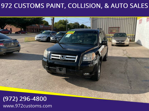 2008 Honda Pilot for sale at 972 CUSTOMS PAINT, COLLISION, & AUTO SALES in Duncanville TX