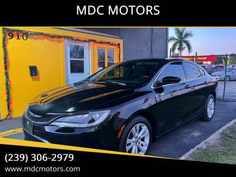 2016 Chrysler 200 for sale at MDC MOTORS in Fort Myers FL