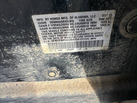 2016 Honda Pilot EX-L